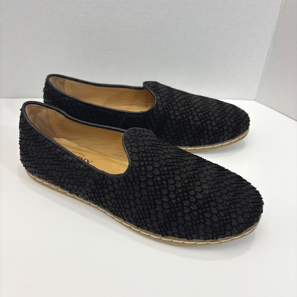 Charix Istanbul Artisan Handcrafted Loafers Womens 40 Snakeskin Flats Shoes